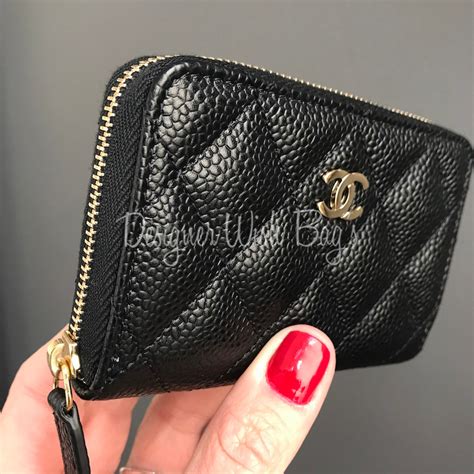 chanel small wallet coin purse|chanel zipped wallet small.